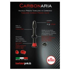 Paire De Valves Tubeless Presta En Carbone Carbonaria Barbieri 9 Paire De Valves Tubeless Presta En Carbone Carbonaria Barbieri -Vélo Accessoires Rabais Carbonaria AD CARB45 1024x1024 35 flyer