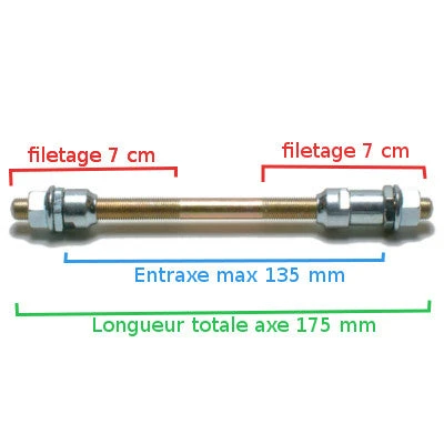 Oxford Axe Plein Arrière Vélo M9.5 X 175 Mm Chromoly 4 Oxford Axe Plein Arrière Vélo M9.5 X 175 Mm Chromoly – Image 2
