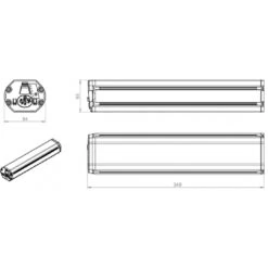 Batterie VAE 36V Compatible Bosch PowerTube Horizontale Doctibike -Vélo Accessoires Rabais batterie compatible bosch powertube 461wh horizontale croquis