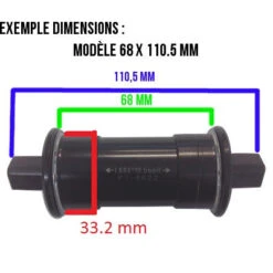 Boitier De Pédalier Sans Filetage à Double Roulement Pour Vélo -Vélo Accessoires Rabais boitier de pedalier sans filetage a double roulement pour velo full 3