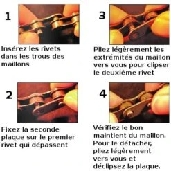 Point Chaîne Vélo 8 Vitesses Traitement Antirouille -Vélo Accessoires Rabais chaine velo 8 vitesses traitement antirouille full 3