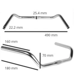 Cintre Hollandais VeloOrange Left Bank - Argent -Vélo Accessoires Rabais cintre hollandais veloorange left bank argent full 5