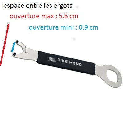 Clé Double Ergots 2 En 1 Bike Hand 5 Clé Double Ergots 2 En 1 Bike Hand – Image 3