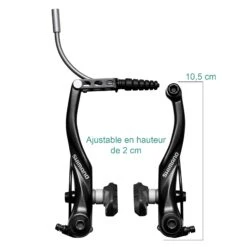 Etrier De Frein V-brake Noir BR-T4000 Shimano -Vélo Accessoires Rabais etrier frein v brake br t4000 shimano 4