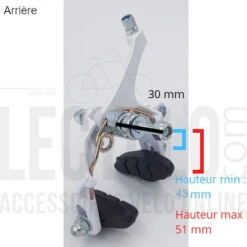 Étriers Frein Vélo Blancs Pour Route Et Fixie -Vélo Accessoires Rabais etriers frein velo blancs pour route et fixie full 3