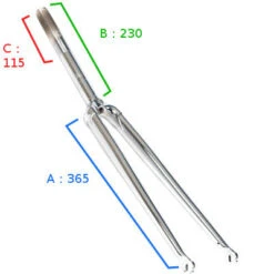 Fourche Droite Chromée 1 Pouce - BLB Classic 9 Fourche Droite Chromée 1 Pouce - BLB Classic -Vélo Accessoires Rabais fourche droite chromee 1 pouce blb classic full 4