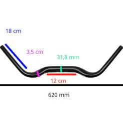 Guidon De Vélo Trekking Noir Ergotec Aerowing 2 -Vélo Accessoires Rabais guidon de velo trekking noir ergotec aerowing 2 full 3