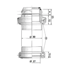 Jeu De Direction Vélo Fileté 1 Pouce Chromé -Vélo Accessoires Rabais jeu de direction velo filete 1 pouce chrome full 2