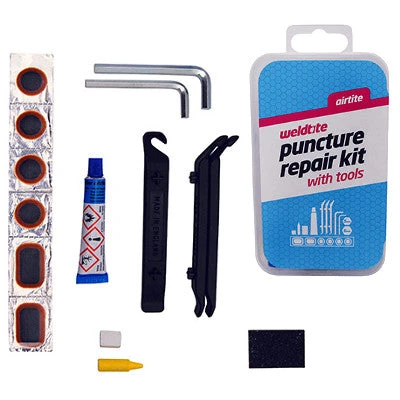 Weldtite Kit De Réparation Pour Crevaison Pneu Vélo Avec Multi-outils 3 Weldtite Kit De Réparation Pour Crevaison Pneu Vélo Avec Multi-outils