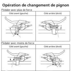 Levier De Vélo Frein Et Dérailleur 7 Vitesses Shimano -Vélo Accessoires Rabais levier de velo frein et derailleur 7 vitesses shimano full 5