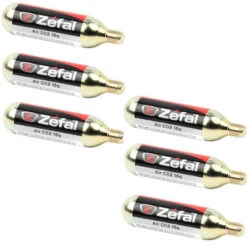 ZEFAL Lot De 6 Cartouches CO2 16g Filetées Zéfal