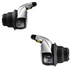 Paire De Poignées Tournantes Revoshift 3x7 Gris Tourney Shimano