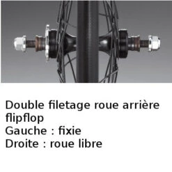 Paire De Roues Noires Flipflop Vélo Fixie 28 X-Press Miche -Vélo Accessoires Rabais paire de roues noires flipflop velo fixie 28 x press miche full 6