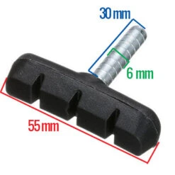 Patin De Frein Monobloc Cantilever 55 Mm - Par 2 -Vélo Accessoires Rabais patin de frein monobloc cantilever 55 mm par 2 full 5