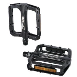 Pédales Plateforme Vélo Noires Avec Catadioptres PD-M29 XLC