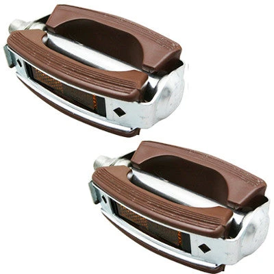 Pédales Vélo Vintage En Résine Marron City Marwi 3 Pédales Vélo Vintage En Résine Marron City Marwi