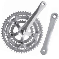 Messingschlager Pédalier Triple Plateaux Vélo 9 Vitesses 30/42/52 Dents