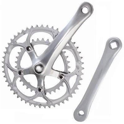 Mighty Pédalier Vélo Double Plateau 34 / 50 Dents 9 Vitesses 3 Mighty Pédalier Vélo Double Plateau 34 / 50 Dents 9 Vitesses