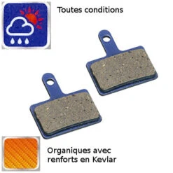 Plaquettes Organiques Avec Kevlar Frein Disque Compatible Deore -Vélo Accessoires Rabais plaquettes organiques avec kevlar frein disque compatible deore full 3