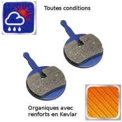 Plaquettes Organiques Pour Frein à Disque De Vélo - AVID BB5 -Vélo Accessoires Rabais plaquettes organiques pour frein a disque de velo avid bb5 full 3