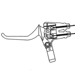 Poignée Vélo Droite Avec Commande Pour Frein Avant Et Arrière -Vélo Accessoires Rabais poignee velo droite avec commande pour frein avant et arriere full 4