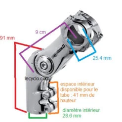 Potence Ajustable Surélevée Ahead Pour Vélo Trekking Octopus 50 -Vélo Accessoires Rabais potence ajustable surelevee ahead pour velo trekking octopus 50 full 2
