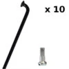 Rayons Vélo Noirs 2 Mm Avec écrous - Lot De 10 Pièces -Vélo Accessoires Rabais rayons velo noirs 2 mm avec ecrous lot de 10 pieces full
