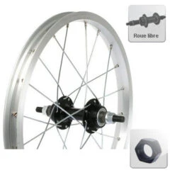 Roue Arrière 12 Pouces Roue Libre Pour Vélo Enfant