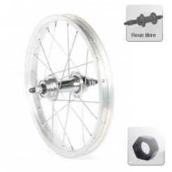 Roue Arrière 14 Pouces à Roue Libre Pour Vélo Enfant