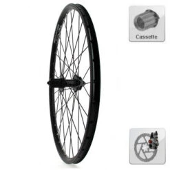 Rodi Roue Arrière 26 Pouces VTT Frein à Disque Cassette