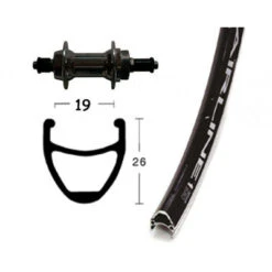 Roue Arrière à Roue Libre Vélo 28 Pouces Noire Airline Rodi -Vélo Accessoires Rabais roue arriere a roue libre velo 28 pouces noire airline rodi full 4