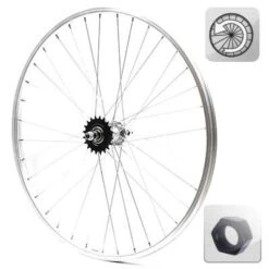 Roue Arrière De Vélo à Rétropédalage 1 V 26 Pouces Axe à écrou