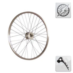 Novatec Roue De 20 Pouces Avec Dynamo Dans Moyeu à Serrage Rapide