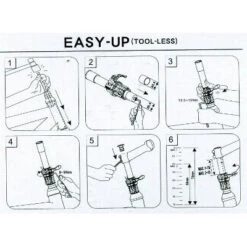 Tube Aheadset à Réglage Rapide En Hauteur Easy Up Satori -Vélo Accessoires Rabais tube aheadset a reglage rapide en hauteur easy up satori full 4